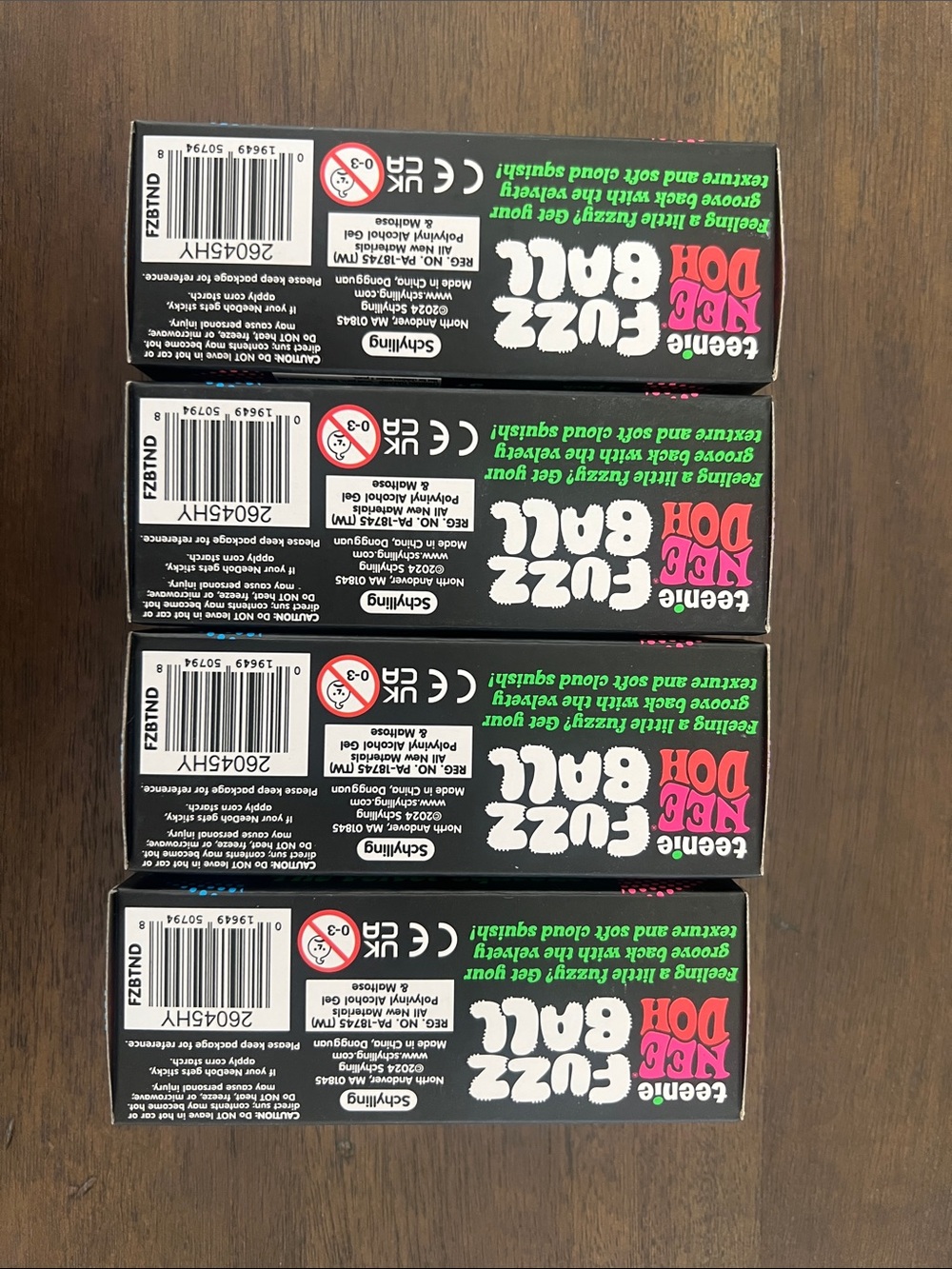 NeeDoh Teenie Fuzz Ball -Pack of 3 Mini Asst Colors - Sealed in BOX! - Picture 4 of 5